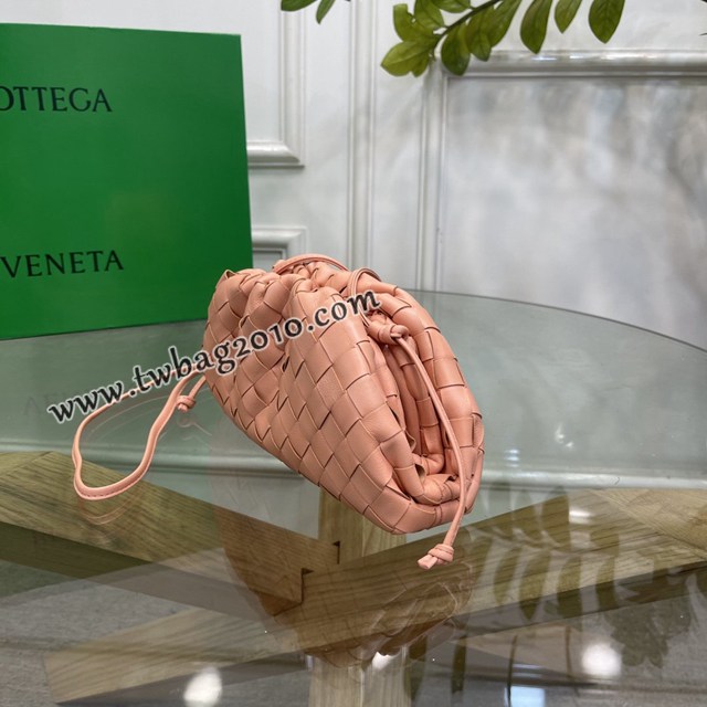 Bottega veneta高端女包 98061 寶緹嘉升級版小號編織雲朵包 BV經典款純手工編織羔羊皮女包  gxz1173